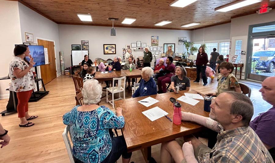 Photo of people at a training class
