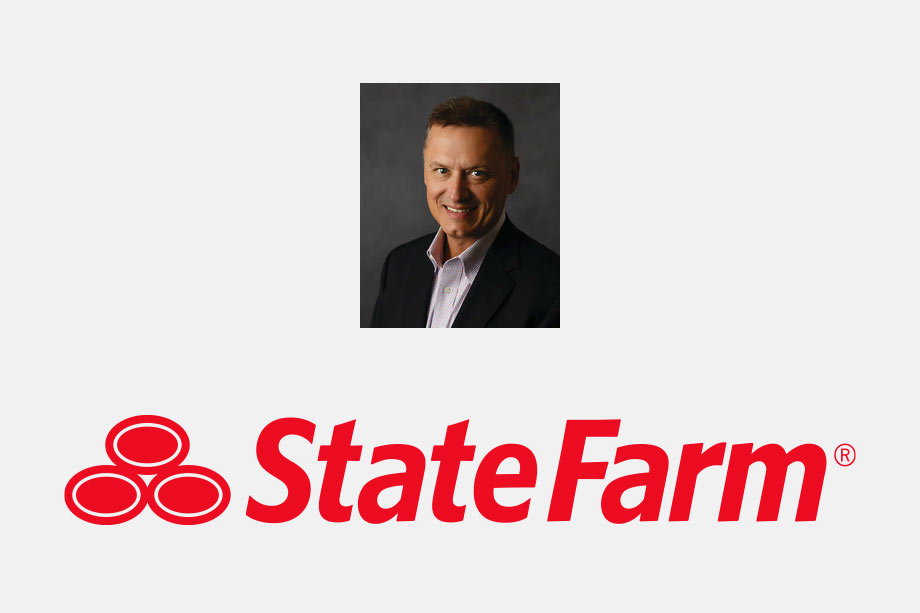 State Farm Rick Ashby Logo - Headshot of Rick Ashby with red State Farm logo below