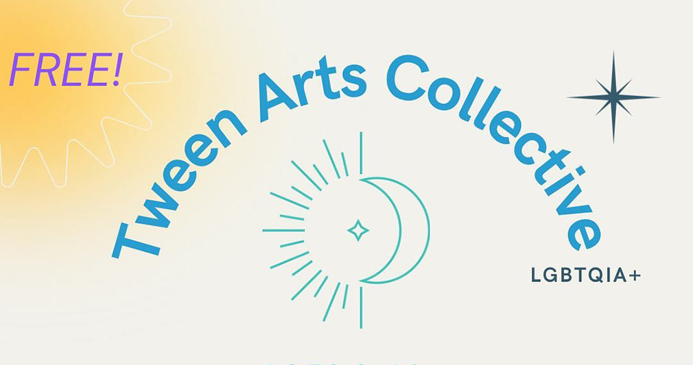Graphic showing arced cyan sans-serif type with sun, moon, and star icon below in turquoise