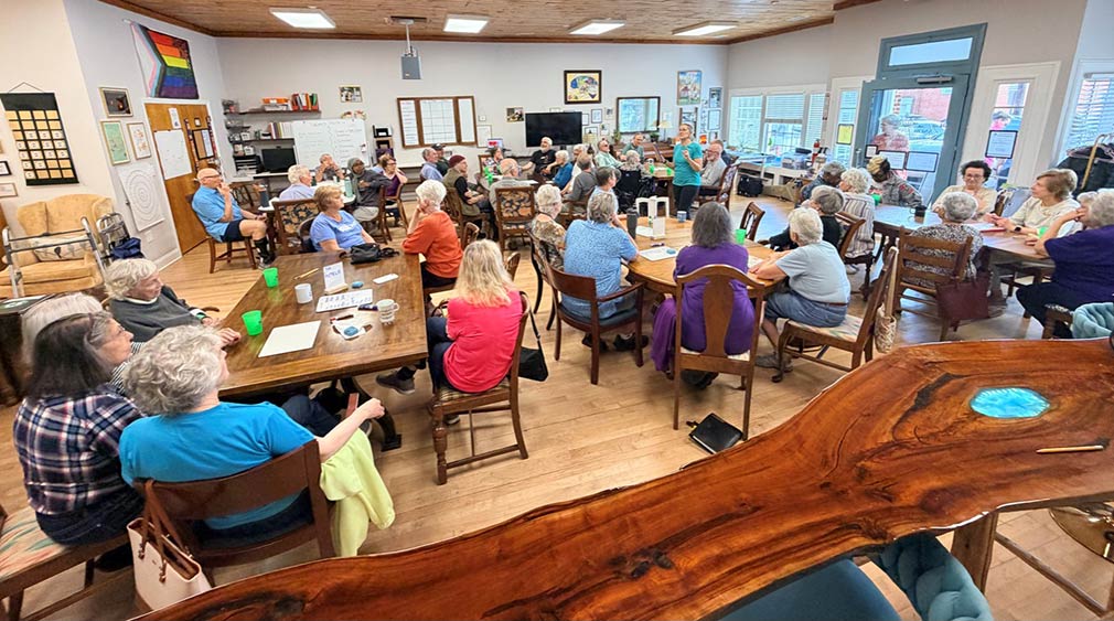 Photo of people at a training class