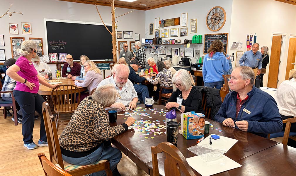 Photo of people at Brain Connection Cafe