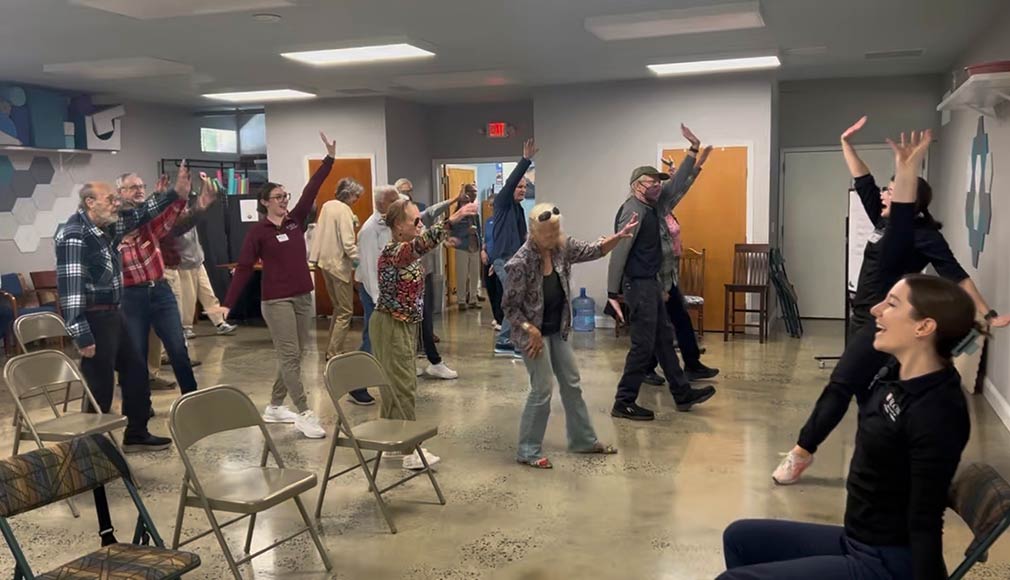 Photo of people at a dance class